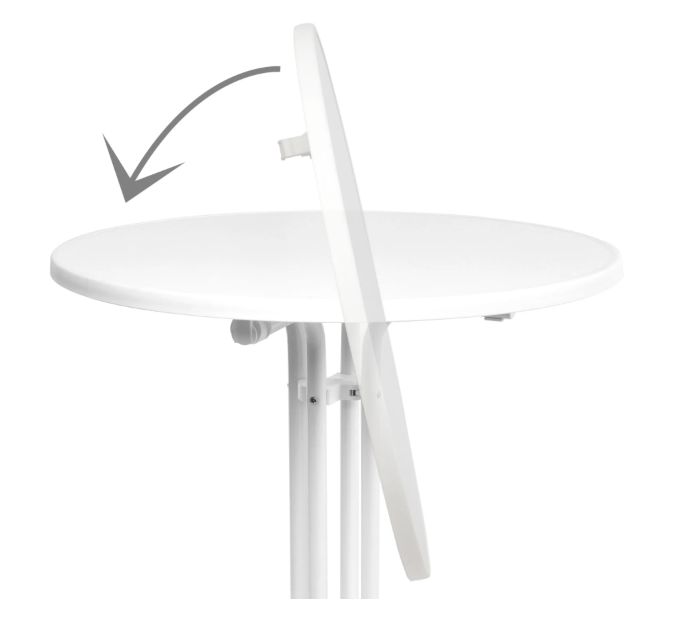 Statafel wit Ø 80cm