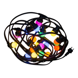 Prikkabel gekleurd 5m (met 10 lampen)