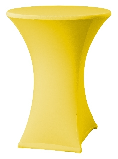 Statafelrok stretch met rits en topper geel