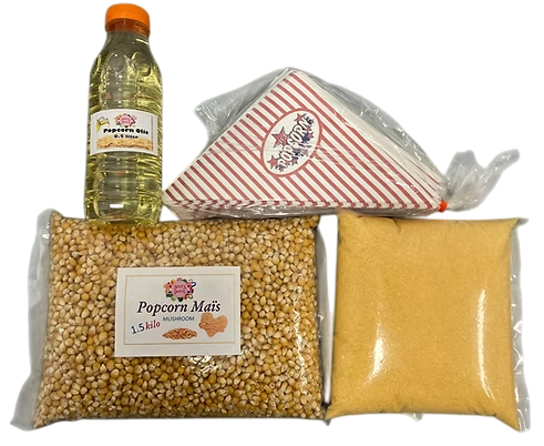 Emmer popcorn ingrediënten (100 porties)