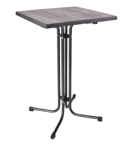 Statafel vintage antraciet 70x70cm