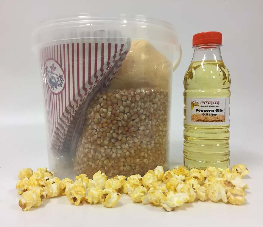 Emmer popcorn ingrediënten (100 porties)