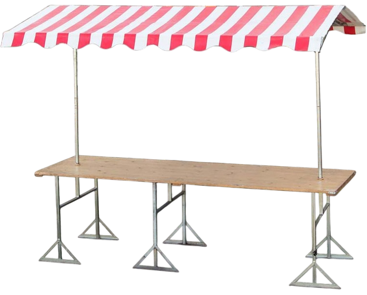 Marktkraam 250x80cm (ongeplaatst)