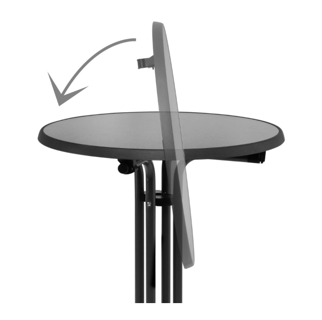 Statafel antraciet Ø 67cm