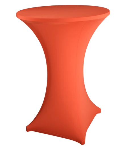 Statafelrok stretch met topper warm oranje