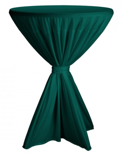 Statafelrok met vaste strik katoen donkergroen