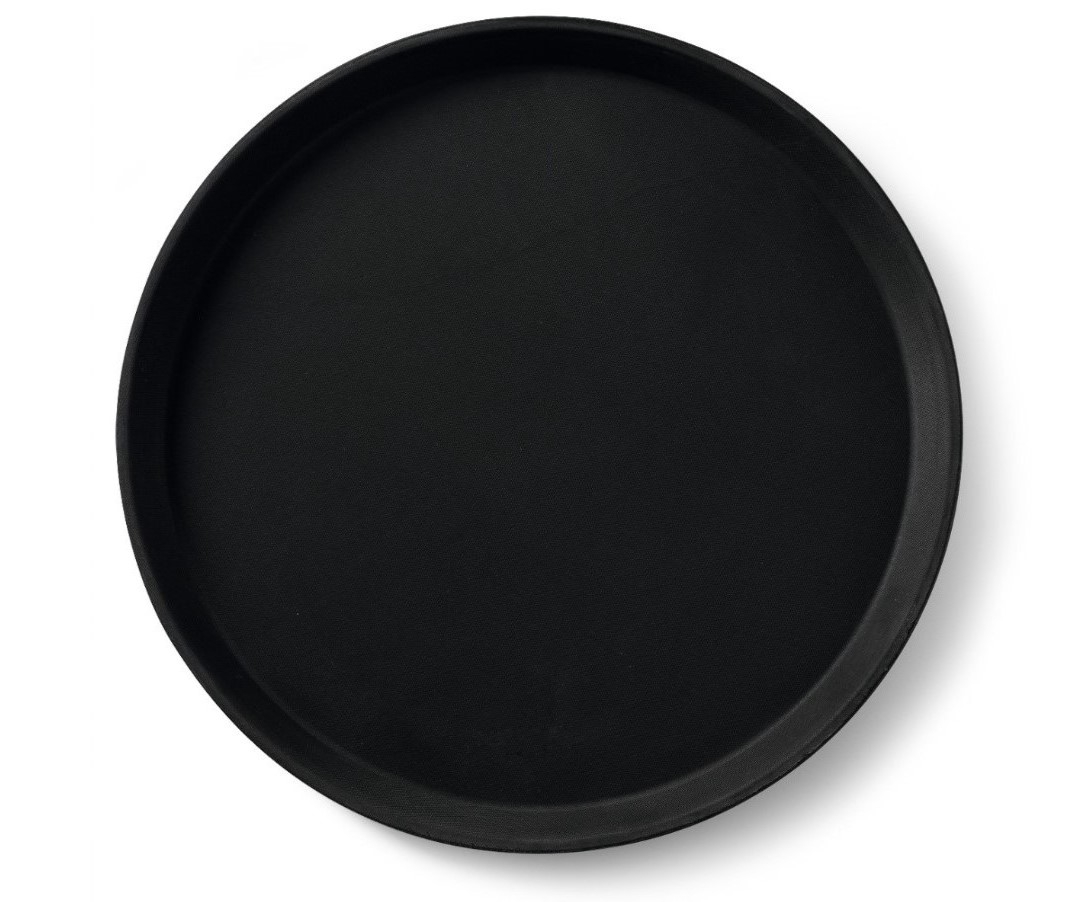 Dienblad rond Ø 40,5cm (zwart)
