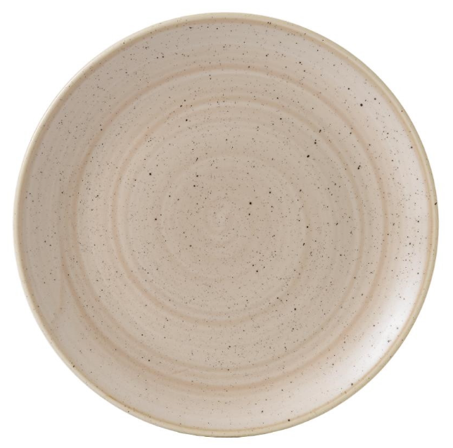 Stonecast bord plat zandkleur 28,8cm