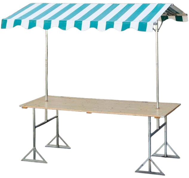 Marktkraam 200x80cm (ongeplaatst)