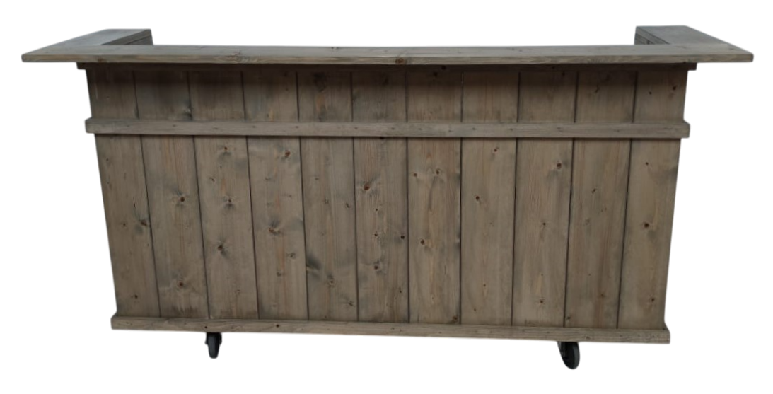 Buffetbar met spoelbak vintage 230cm