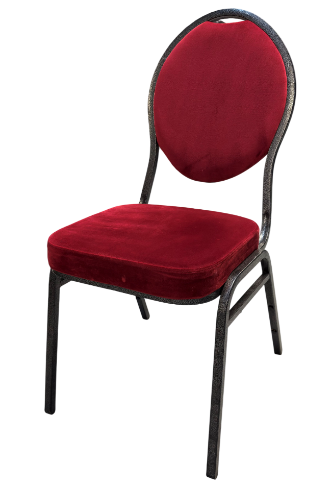 Gestoffeerde stoel bordeaux rood