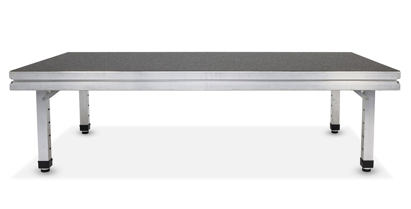 Podiumdeel flexdeck 75x150cm, in hoogte verstelbaar 40-70 cm (ongeplaatst)