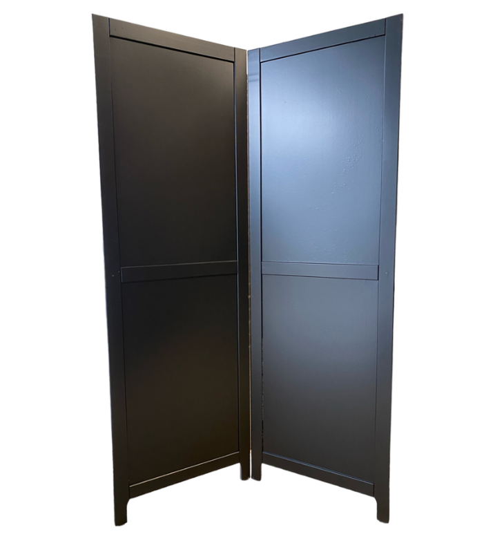 Kamerscherm zwart (2 delig)