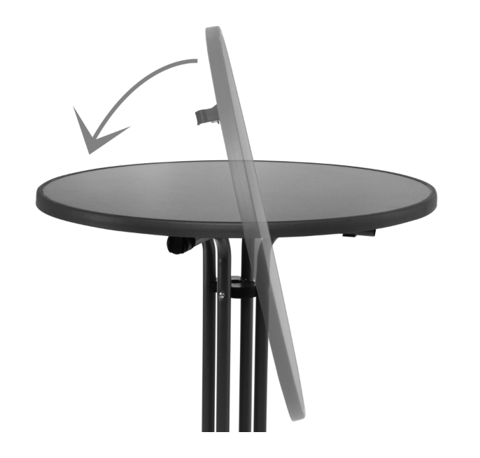 Statafel antraciet Ø 80cm