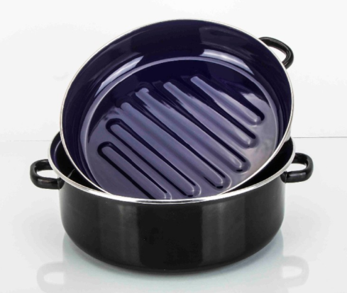 Wildpan met deksel (voor gebruik op gas)
