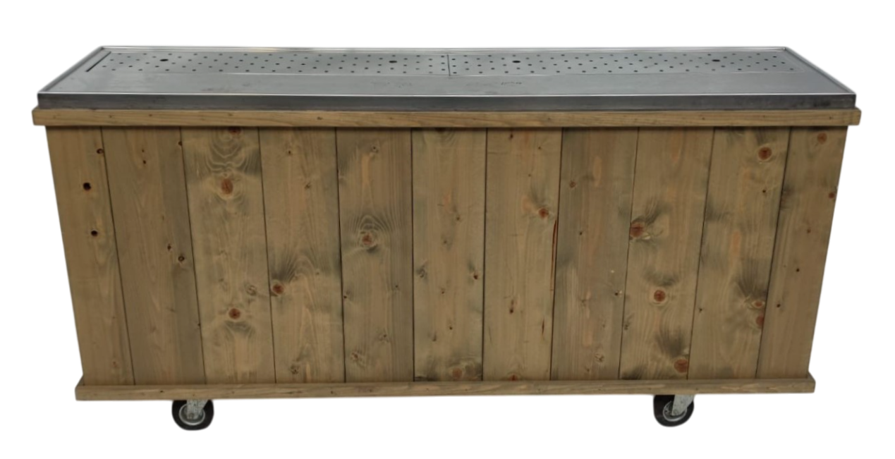 Buffetbar zonder spoelbak vintage 200cm