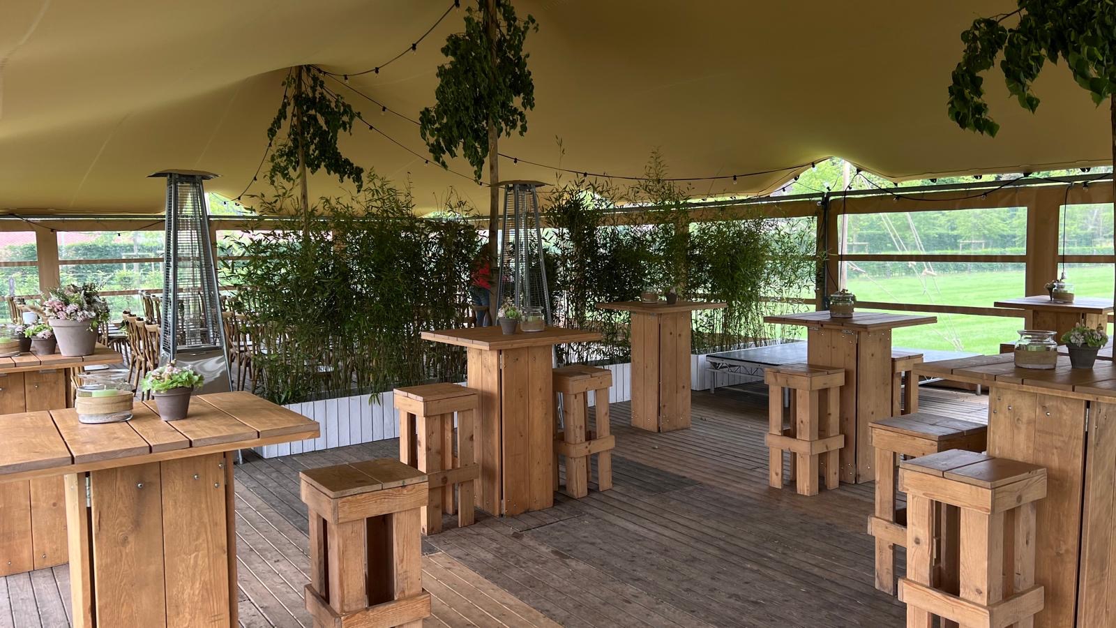 Statafel steigerhout 80x80cm