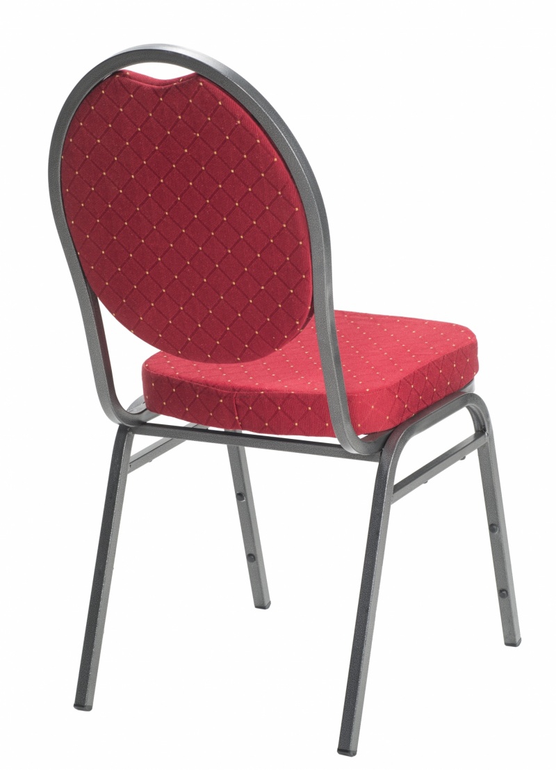 Gestoffeerde stoel bordeaux rood Gestoffeerde stoel bordeaux rood