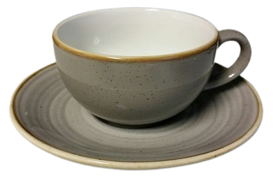 Stonecast kop en schotel betongrijs 22,7cl