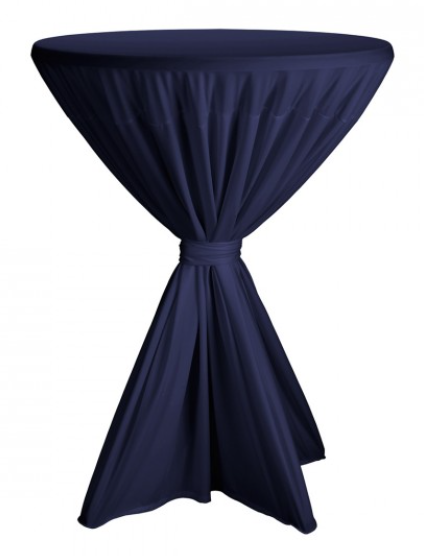 Statafelrok met strik donkerblauw