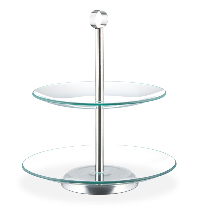 Etagère glas (2 laags)