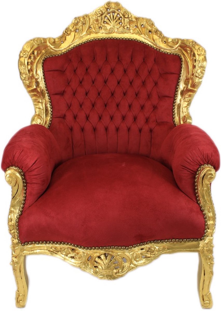 Barok stoel rood/goud