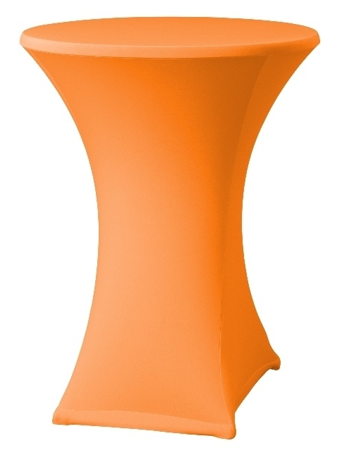 Statafelrok stretch met topper oranje normaal