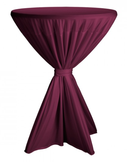 Statafelrok met strik stretch bordeaux