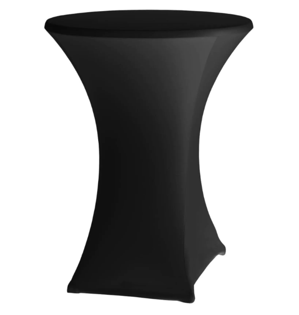 Statafelrok stretch met topper zwart