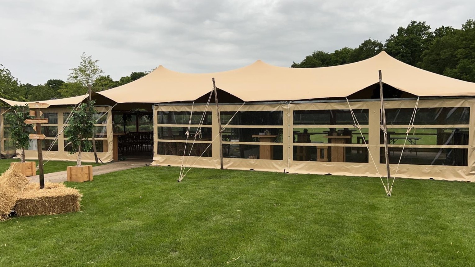 Zijwand stretchtent (per 5m)