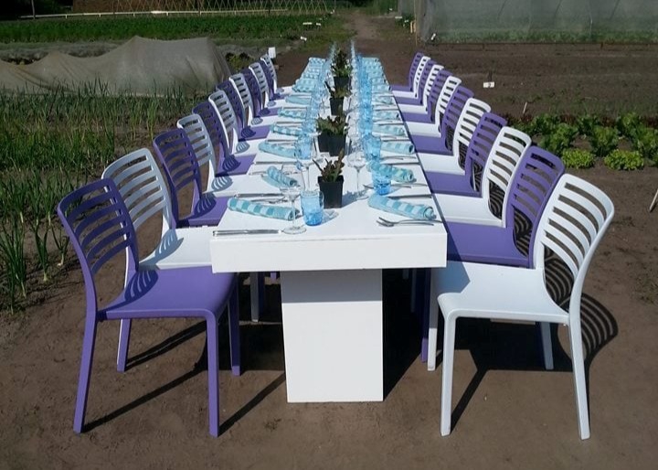 Stoel lama diverse kleuren (m.u.v. wit)