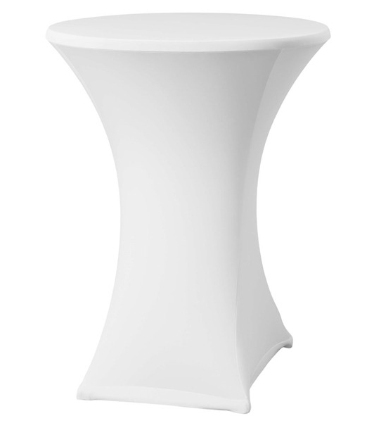 Statafelrok stretch met topper wit