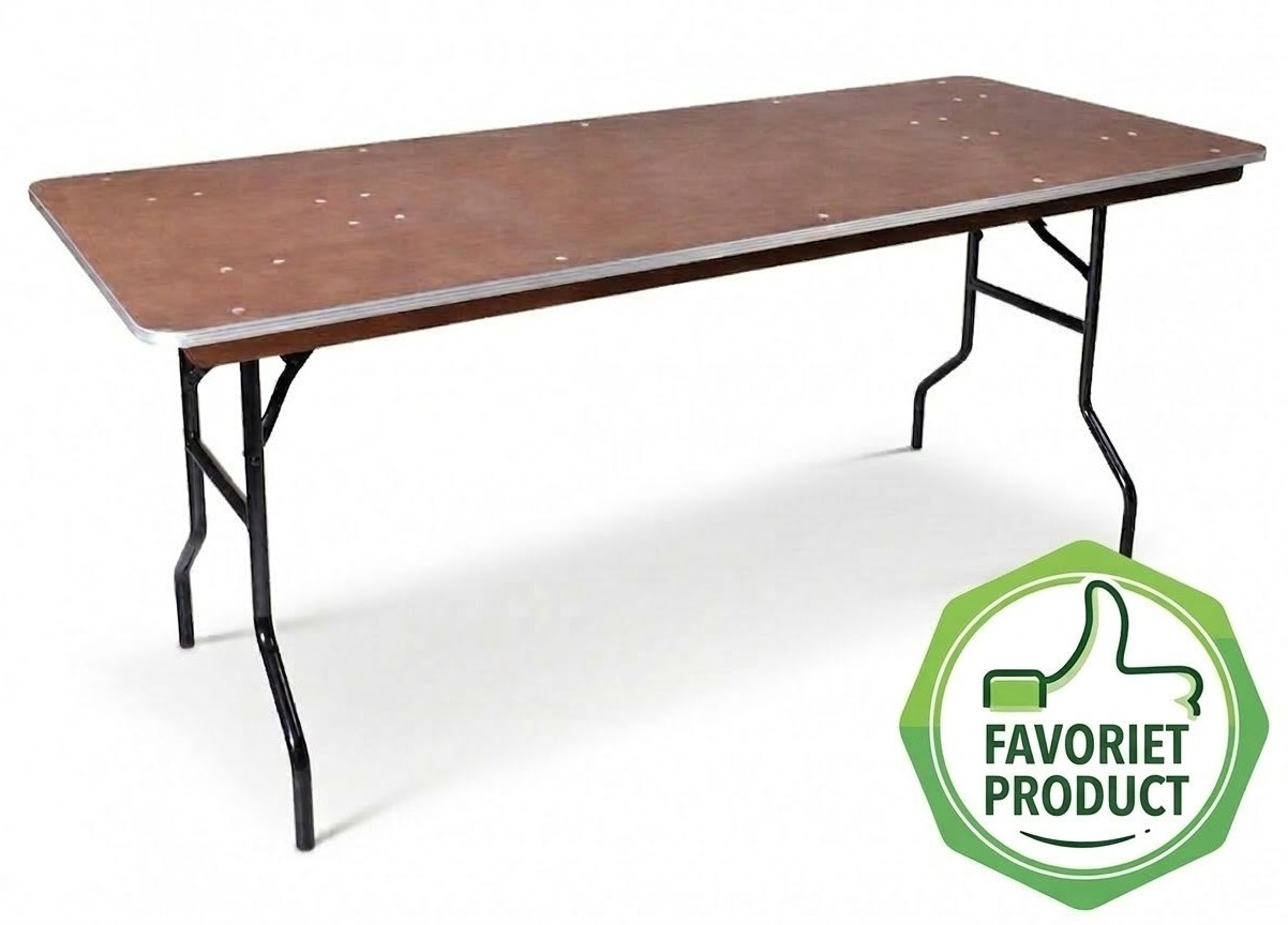Tafel 183x76cm (6 pers)