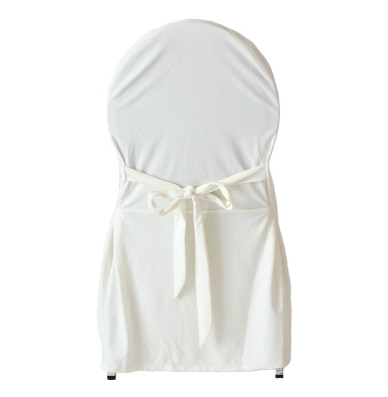 Stoelhoes met lint ecru