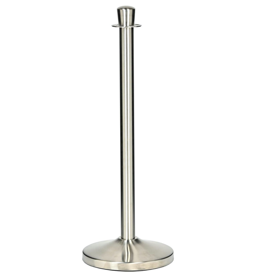 Afzetpaal chroom (geborsteld)