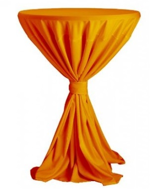 Statafelrok met strik oranje