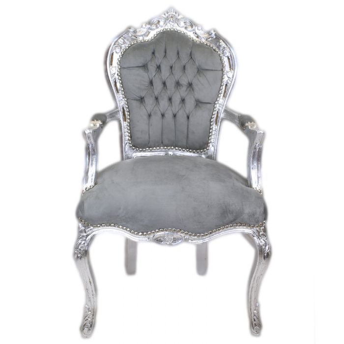 Barok stoel zilver
