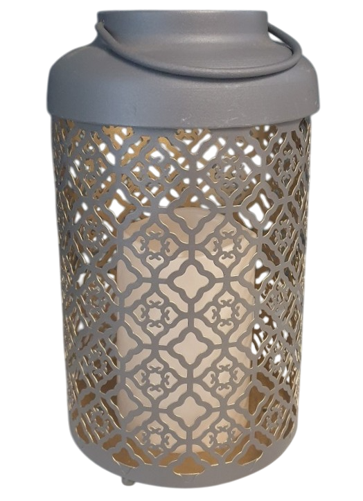 Windlicht mediterraan (inclusief LED kaars)