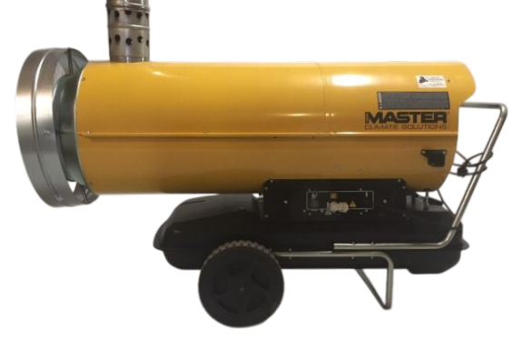 Externe heteluchtkachel met thermostaat 81kw