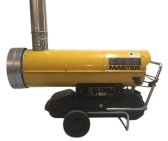 Externe heteluchtkachel met thermostaat 47kw