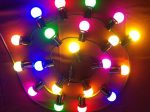 Prikkabel gekleurd 5m (met 10 lampen)
