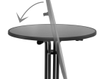 Statafel antraciet Ø 80cm