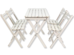 Bistro stoel hout wit