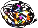 Prikkabel gekleurd 25m (met 25 lampen)