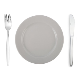 Bord Ø 21cm - Met buffet mes en vork