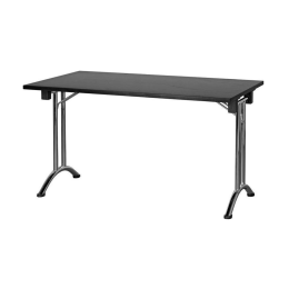 Vergadertafel Convent zwart eiken 140x80cm