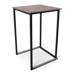 Statafel Times Square black oak 70x70cm