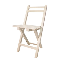 Bistro stoel hout wit