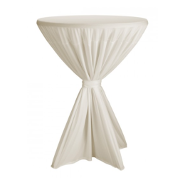 Statafelrok met losse strik ecru