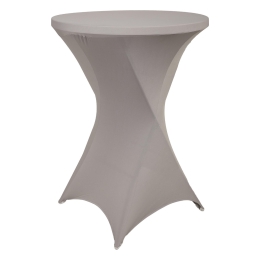 Statafelrok stretch met topper muisgrijs